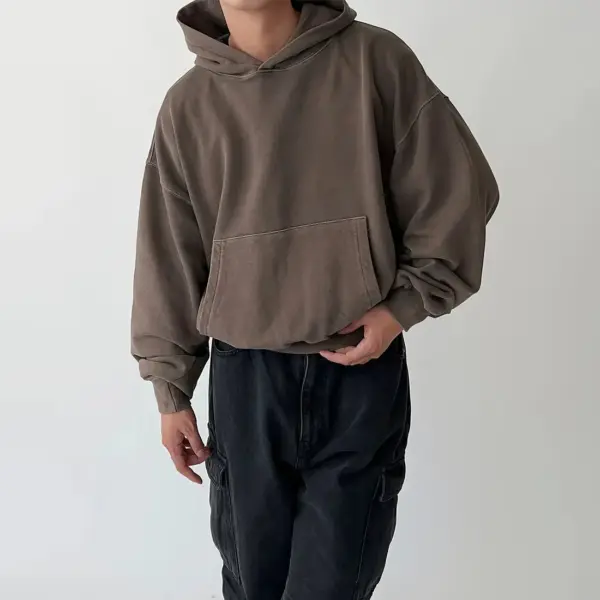 Cropped Pullover Hoodie